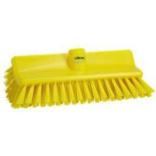 10" High-Low Brush Replacement Head-Food Handling Tools-Vikan-Yellow-Polypropylene-