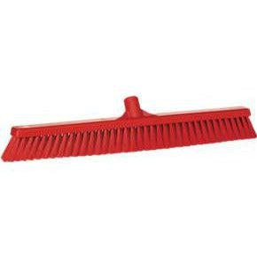 24" Soft Push Broom Replacement Head-Food Handling Tools-Vikan-Red-Polypropylene-
