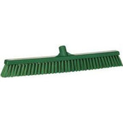 24" Soft/Stiff Push Broom Replacement Head-Food Handling Tools-Vikan-Green-Polypropylene-