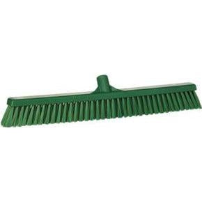 24" Soft/Stiff Push Broom Replacement Head-Food Handling Tools-Vikan-Green-Polypropylene-