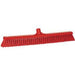 24" Soft/Stiff Push Broom-Food Handling Tools-Vikan-Red-Polypropylene-