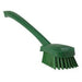 Stiff Washing Brush with Long Handle - 16.3"-Food Handling Tools-Vikan-Green-Polypropylene-