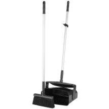 Lobby Dustpan and Broom-Food Handling Tools-Vikan-Black-Polypropylene-