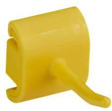Hygenic Wall Bracket - Single Hook Module-Food Handling Tools-Vikan-Yellow-Polypropylene-
