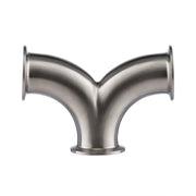 28CMP Tri-Clamp Curved Wye Tee-Tri-Clamp Fittings-Gorman & Smith-