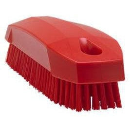 Stiff Hand / Nail Brush-Food Handling Tools-Vikan-Red-Polyester & Polypropylene-