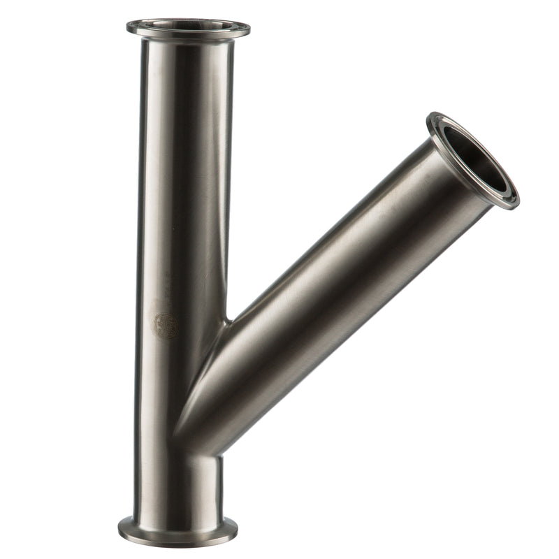 28AMP Tri-Clamp Lateral "Y" Wye-Tri-Clamp Fittings-Gorman & Smith-