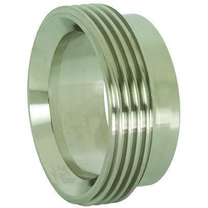 15 Recessed Threaded Bevel Seat Ferrules-Sanitary Fittings-Dixon-