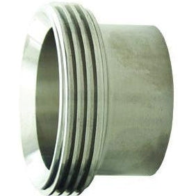 15A Long Threaded Bevel Seat Weld Ferrules-Sanitary Fittings-Dixon-