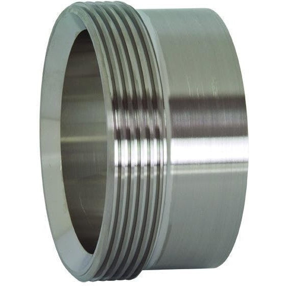 15W Heavy Wall Tank Threaded Bevel Seat Ferrule-Sanitary Fittings-Dixon-
