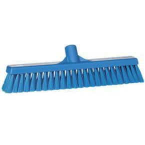 16" Soft Push Broom Replacement Head-Food Handling Tools-Vikan-Blue-Polypropylene-