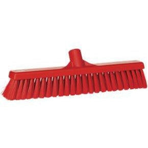 16" Soft Push Broom Replacement Head-Food Handling Tools-Vikan-Red-Polypropylene-
