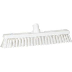 16" Stiff Push Broom Reaplacement Head-Food Handling Tools-Vikan-White-Polypropylene-