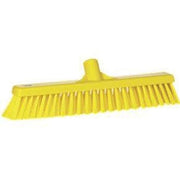 16" Stiff Push Broom Reaplacement Head-Food Handling Tools-Vikan-Yellow-Polypropylene-