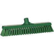16" Stiff Push Broom Reaplacement Head-Food Handling Tools-Vikan-Green-Polypropylene-