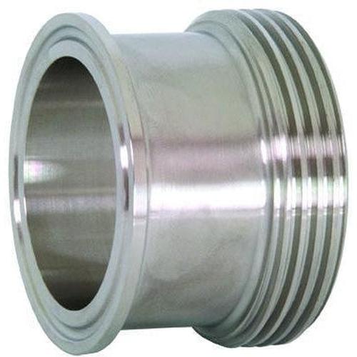 17MP Tri-Clamp x Threaded Bevel Seat Adapters-Sanitary Fittings-Dixon-