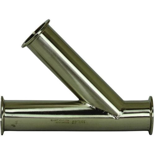 B28AMP Tri-Clamp Lateral Wye-Tri-Clamp Fittings-Dixon-