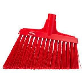 Split Bristle Angle Head Broom-Food Handling Tools-Vikan-Red-Polypropylene-