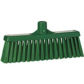 12" Straight Neck Broom-Food Handling Tools-Vikan-Green-Polypropylene-