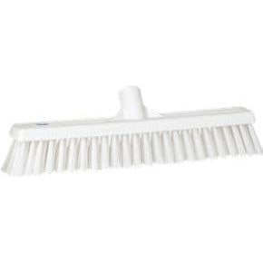 16" Stiff Push Broom-Food Handling Tools-Vikan-White-Polypropylene-