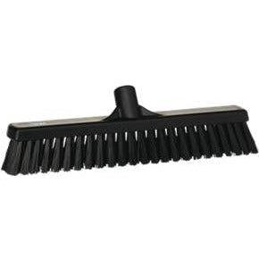 16" Stiff Push Broom-Food Handling Tools-Vikan-Black-Polypropylene-