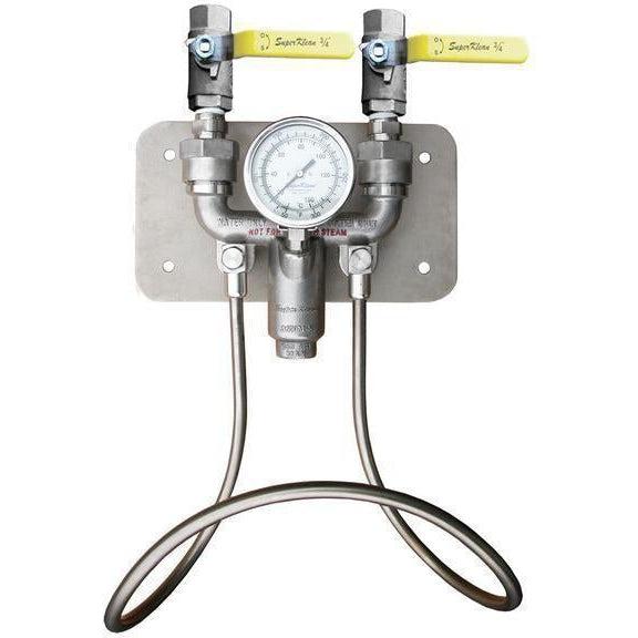 3600 Series Hot & Cold Water Washdown Mixing Station-Washdown & Clean-In-Place-SuperKlean-Stainless Steel-Ball-No