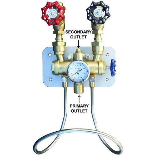 8000 Series Steam & Cold Water Mixing Washdown Station-Washdown & Clean-In-Place-SuperKlean-Brass-No-