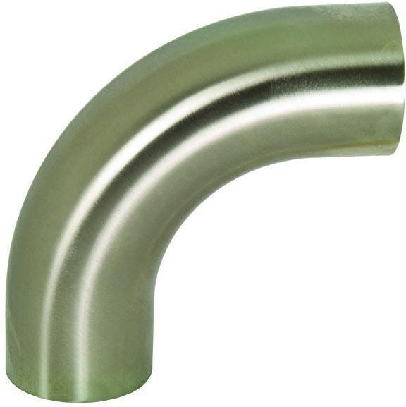 B2S Polished 90° Weld Elbows with Tangents-Sanitary Fittings-Dixon-