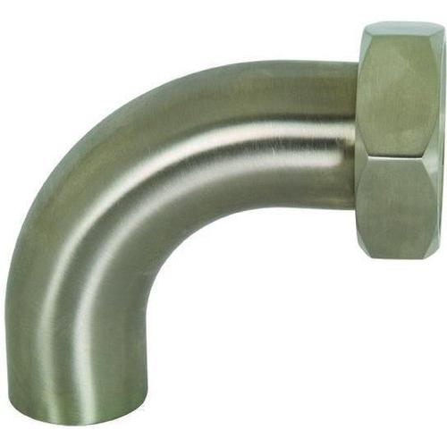B2FP Polished 90° Plain Bevel Seat with Hex Nut x Weld Elbows-Sanitary Fittings-Dixon-