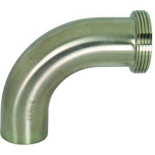 B2T Polished 90° Threaded Bevel Seat x Weld Elbows-Sanitary Fittings-Dixon-