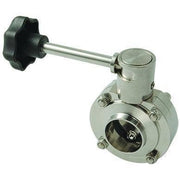 B5107 Series Butterfly Valve with Infinite Handle-Sanitary Valves-Dixon-Weld-Silicone-1"