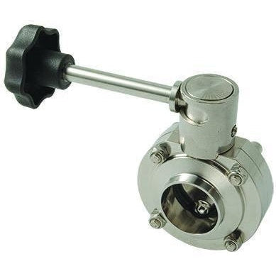 B5107 Series Butterfly Valve with Infinite Handle-Sanitary Valves-Dixon-Weld-Silicone-1"