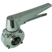 B5107 Series Butterfly Valve with Trigger Handle-Sanitary Valves-Dixon-Weld-Silicone-1"