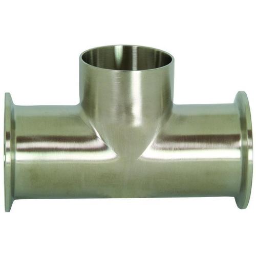 B7MMW Polished Clamp Run x Weld Branch Tees-Tri-Clamp Fittings-Dixon-