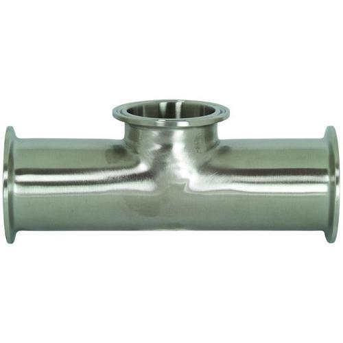 B7MPS Short Outlet "Instrument" Tri-Clamp Tees-Tri-Clamp Fittings-Dixon-