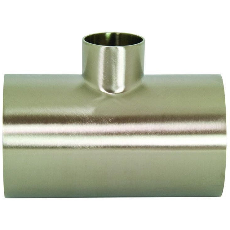 B7RWWW Polished Reducing Weld Tees-Sanitary Fittings-Dixon-