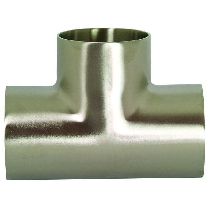 B7WWW Polished Short Weld Tees-Sanitary Fittings-Dixon-