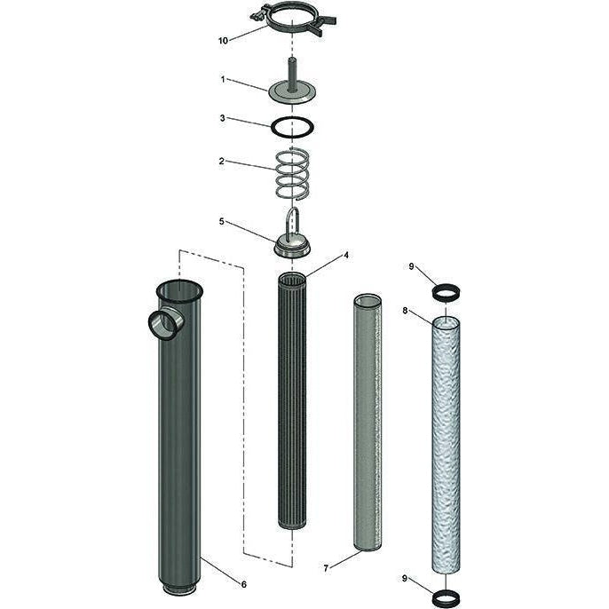 BSCCQ Side Entry Tri-Clamp Strainer Replacement Parts-Sanitary Strainers & Filters-Dixon-