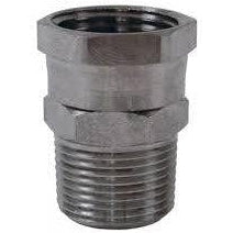 Female Garden Hose Thread Swivel NPT Adapter-Industrial Hardware-Dixon-304 Stainless Steel-Male-1/2" (0.5")