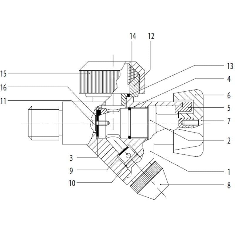 K38 Lower Level Valve-Sanitary Valves-Tassalini-