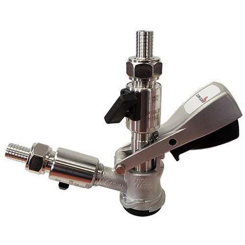 Keg Washing and Filling Coupler with Dual Shutoffs-Draft-Micromatic-