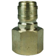 Pressure Washer E-Series Straight Through Female Threaded Plugs-Washdown & Clean-In-Place-Dixon-1/4"-Brass-