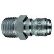 Pressure Washer E-Series Straight Through Male Threaded Plugs-Washdown & Clean-In-Place-Dixon-3/8"-Stainless Steel-