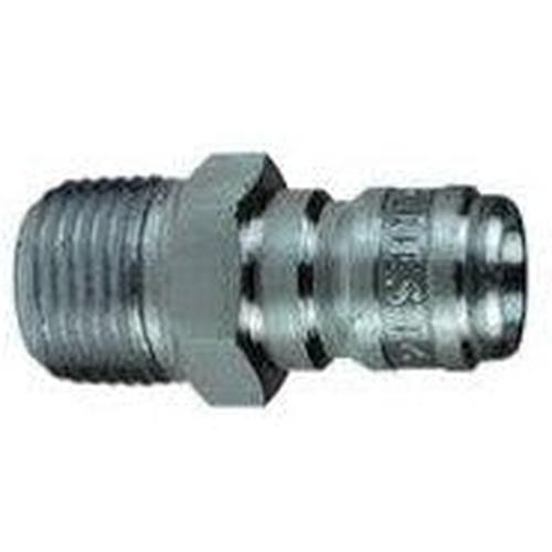 Pressure Washer E-Series Straight Through Male Threaded Plugs-Washdown & Clean-In-Place-Dixon-3/8"-Stainless Steel-