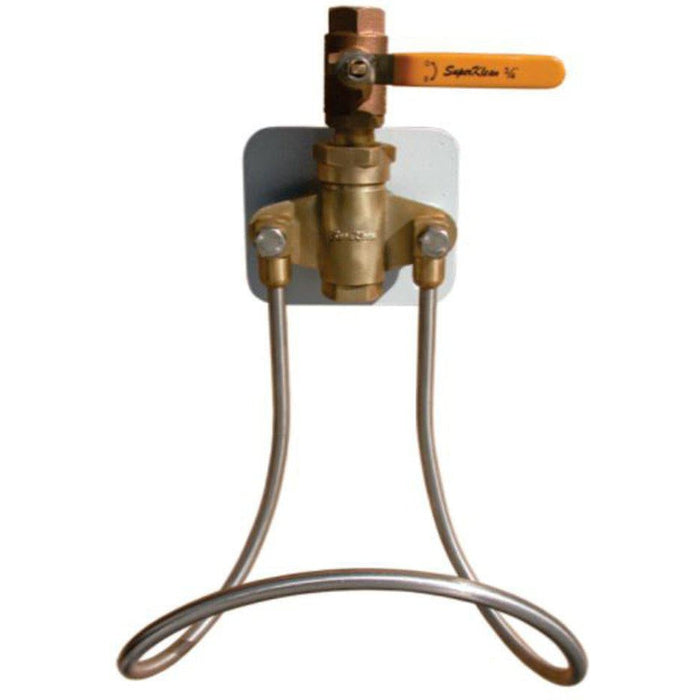 6000 Series Single Hot or Cold Water Washdown Station-Washdown & Clean-In-Place-SuperKlean-Brass-Ball-Yes