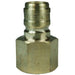 Pressure Washer E-Series Straight Through Female Threaded Plugs-Washdown & Clean-In-Place-Dixon-1/4"-Brass-