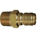 Pressure Washer E-Series Straight Through Male Threaded Plugs-Washdown & Clean-In-Place-Dixon-1/4"-Brass-
