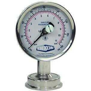 3S Sanitary Tri-Clamp Pressure Gauge-Instrumentation-Dixon-